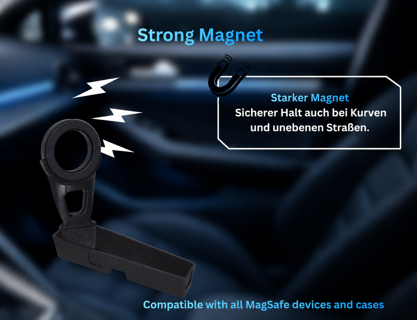 Handyhalterung kompatibel mit MagSafe für SEAT Leon & Cupra Formentor 2020–2024