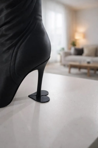 Moderne Frauen-Schuh-Vase in Schwarz – wasserdicht, skulpturales Design