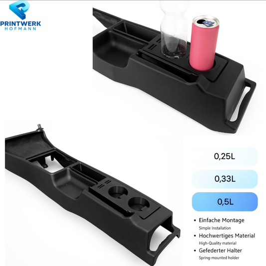 Mercedes W201 Getränkehalter Cupholder 190 190E Gefedert mit Fach