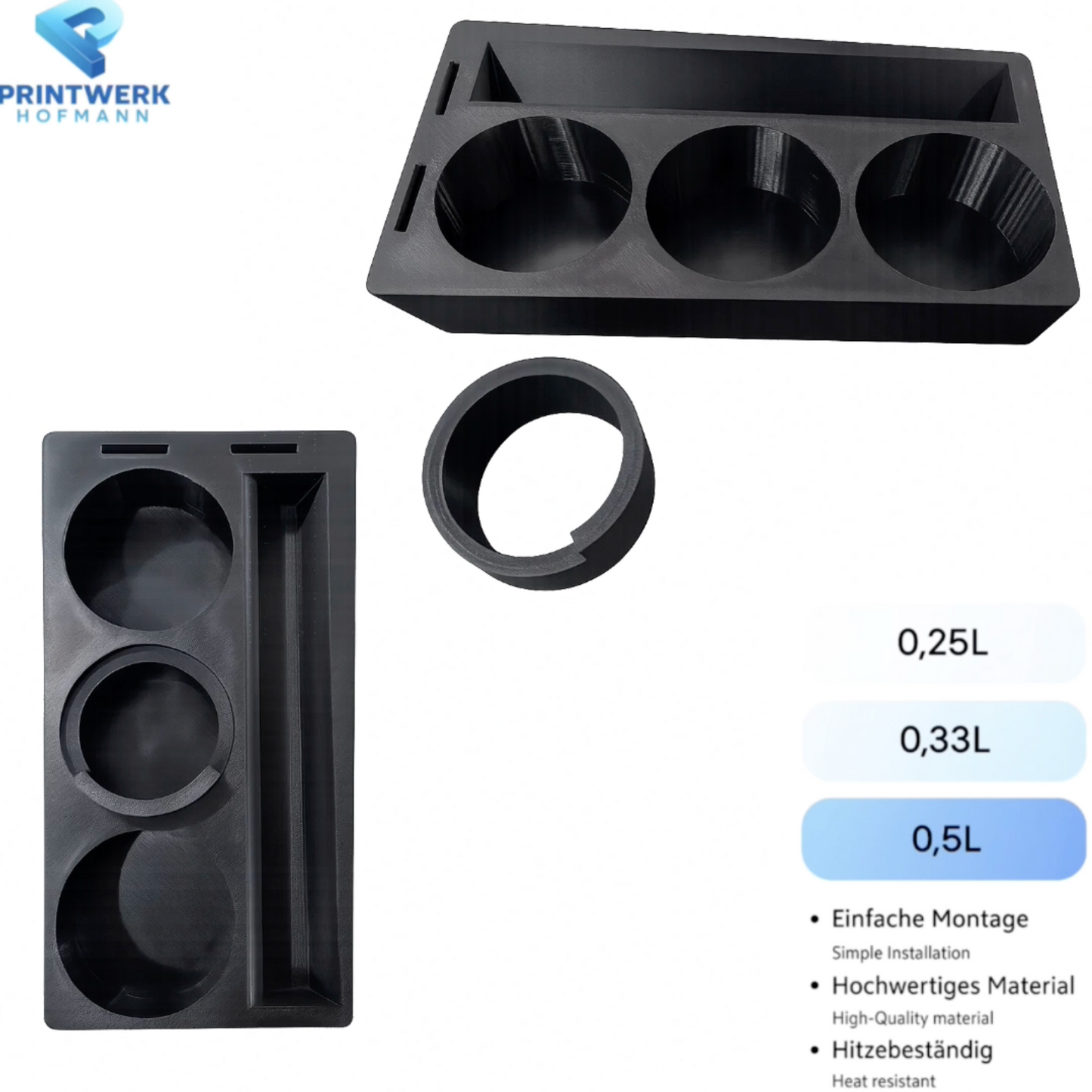 Getränkehalter & Handyhalter passend für Mercedes W124 W114 W115 E-Klasse