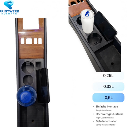 Getränkehalter passend für Mercedes W124 W114 W115 gefedert