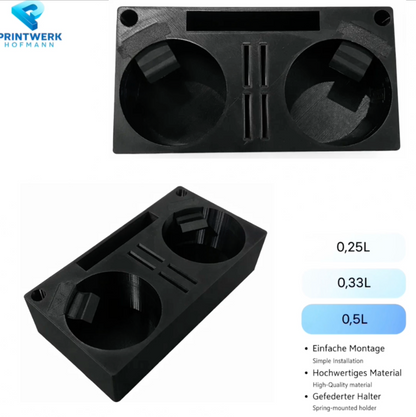 Mercedes W212 S212 Getränkhalter gefedert mit Handyhalterung