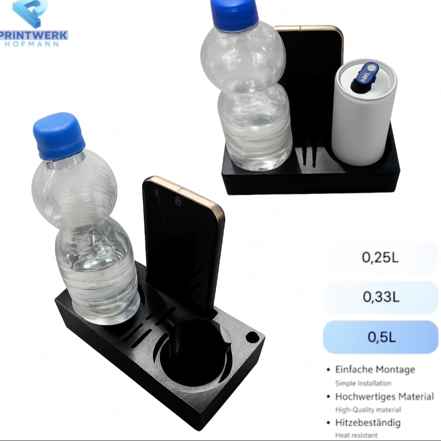 Mercedes W212 S212 Getränkhalter mit Handyhalterung