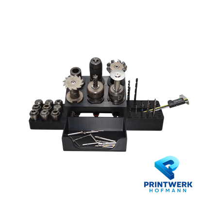 Werkzeughalter SK40 ISO40 CNC Halter ABS mit Einsätzen Bohrer Fräser Set
