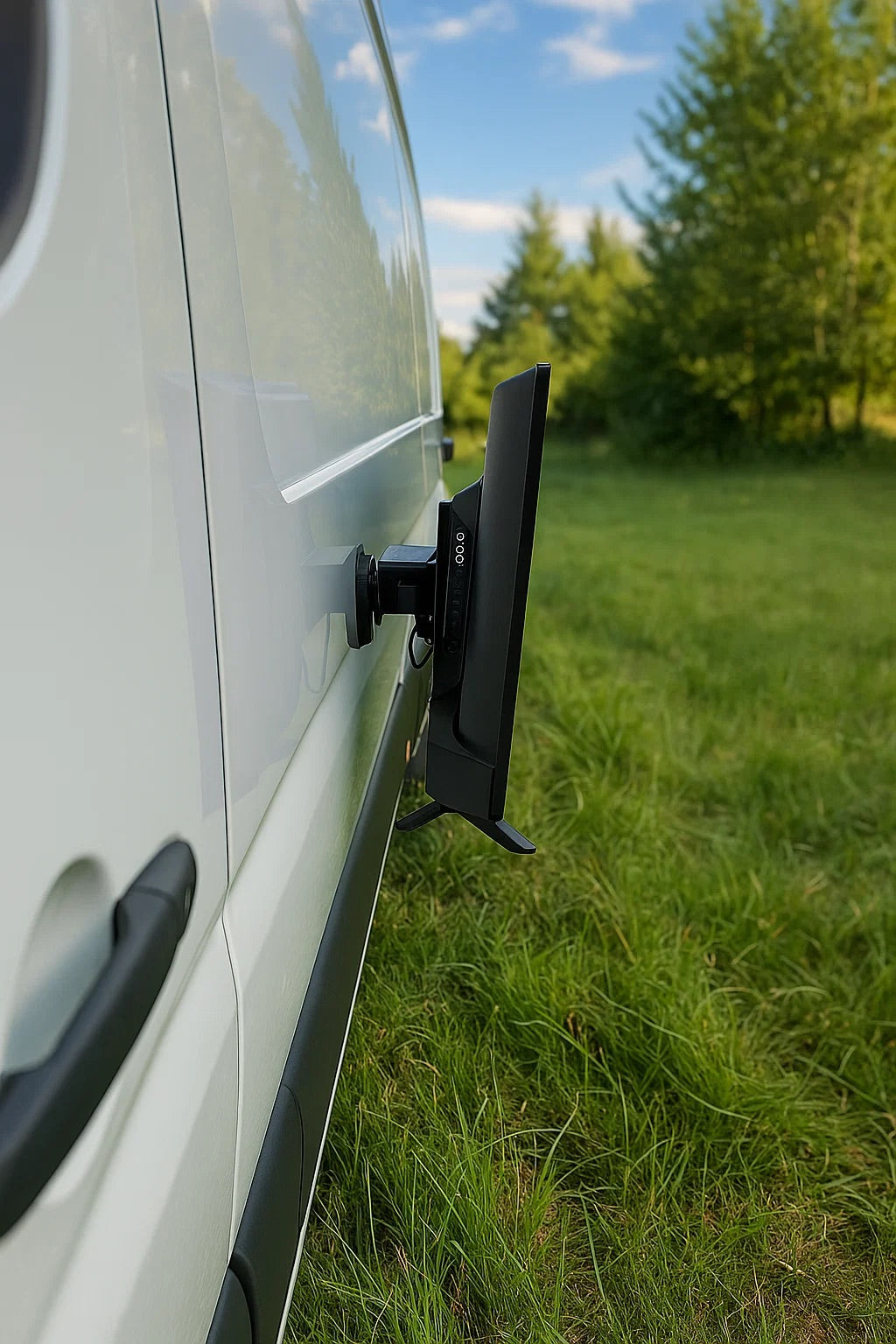 Magnetische TV Fernseherhalterung – Halterung für Camping, Auto, Van & Outdoor