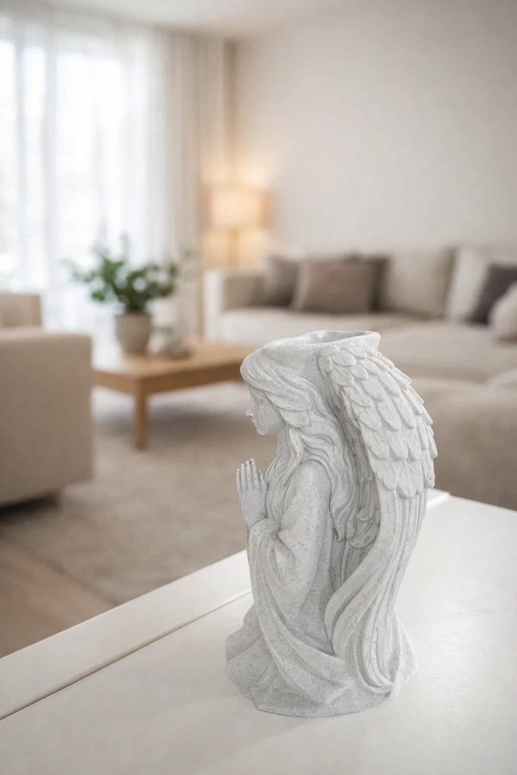 Skulpturale Engel-Vase – modernes Design, zeitlose Dekoration, wasserdicht